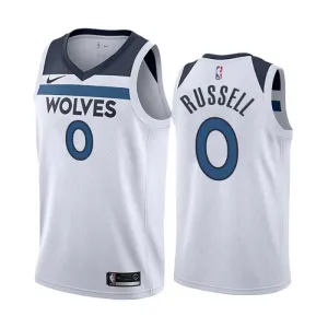 Maillot Homme Minnesota Timberwolves D Angelo Russell 0 Association Edition Blanc Swingman Maillot Homme Minnesota Timberwolves D Angelo Russell 0 Association Edition Blanc Swingman