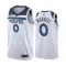 Maillot Homme Minnesota Timberwolves D Angelo Russell 0 Association Edition Blanc Swingman