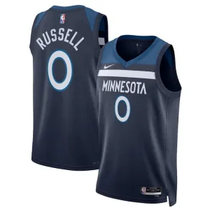 Maillot Homme Minnesota Timberwolves D Angelo Russell Icon Edition Navy Swingman