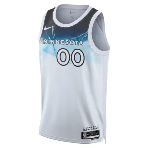 Maillot Homme Minnesota Timberwolves Personnalisé City Edition 2024-25 Blanc Swingman