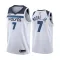Maillot Homme Minnesota Timberwolves Wendell Moore JR 7 Association Edition Blanc Swingman