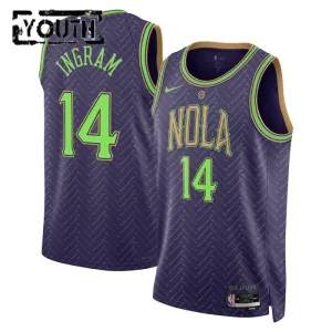 Maillot Enfant New Orleans Pelicans Brandon Ingram City Edition 2024-25 Violet Swingman