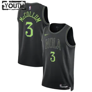 Maillot Enfant New Orleans Pelicans CJ McCollum 3 City Edition 2023-24 Bleu Swingman