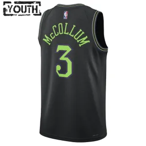 Maillot Enfant New Orleans Pelicans CJ McCollum 3 City Edition 2023-24 Bleu Swingman