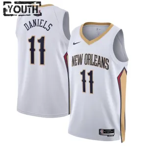Maillot Enfant New Orleans Pelicans Dyson Daniels 11 Association Edition Blanc Swingman