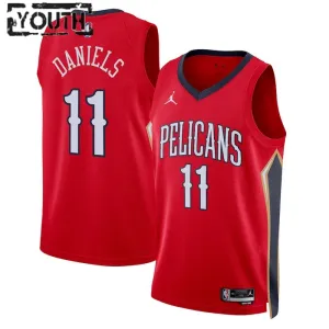 Maillot Enfant New Orleans Pelicans Dyson Daniels 11 Statement Edition Rouge Swingman