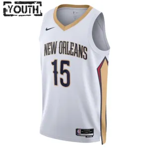 Maillot Enfant New Orleans Pelicans Jose Alvarado 15 Association Edition Blanc Swingman