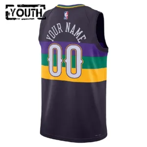 Maillot Enfant New Orleans Pelicans Personnalisé City Edition 2022-23 Noir Swingman