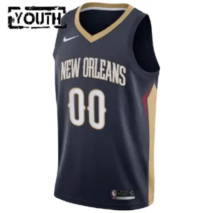 Maillot Enfant New Orleans Pelicans Personnalisé Icon Edition Navy Swingman