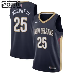 Maillot Enfant New Orleans Pelicans Trey Murphy III 25 Icon Edition Navy Swingman
