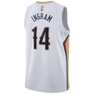 Maillot Homme New Orleans Pelicans Brandon Ingram 14 Association Edition Blanc Swingman
