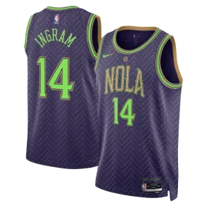Maillot Homme New Orleans Pelicans Brandon Ingram City Edition 2024-25 Violet Swingman