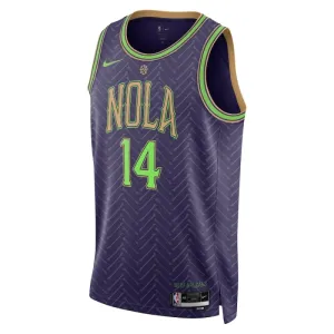 Maillot Homme New Orleans Pelicans Brandon Ingram City Edition 2024-25 Violet Swingman