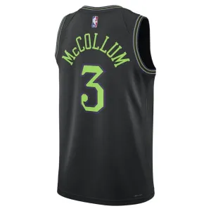 Maillot Homme New Orleans Pelicans CJ McCollum 3 City Edition 2023-24 Bleu Swingman