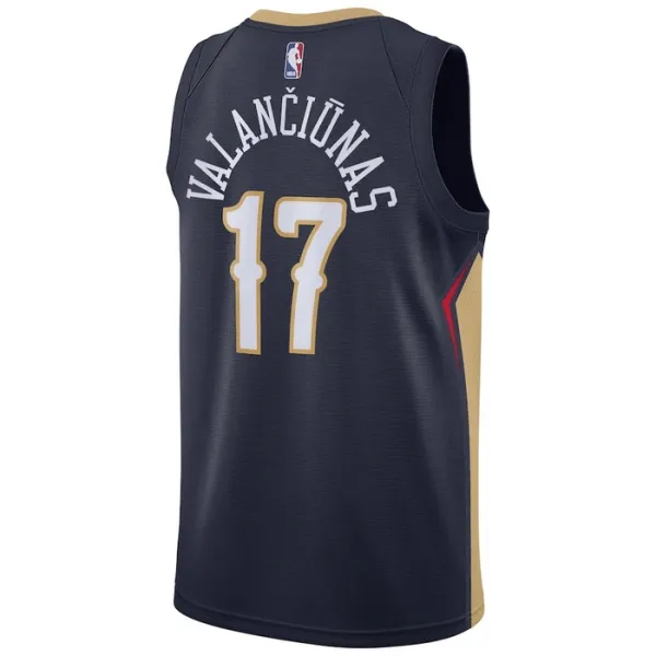 Maillot Homme New Orleans Pelicans jonas valanciunas 17 Icon Edition Navy Swingman