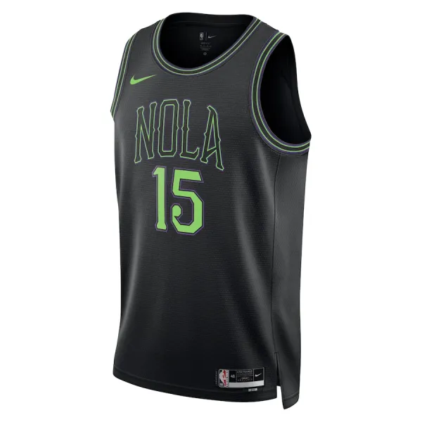 Maillot Homme New Orleans Pelicans Jose Alvarado City Edition 2023-24 Bleu Swingman