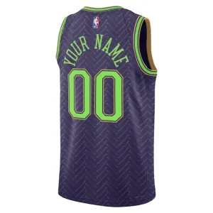 Maillot Homme New Orleans Pelicans Personnalisé City Edition 2024-25 Violet Swingman