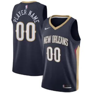 Maillot Homme New Orleans Pelicans Personnalisé Icon Edition Navy Swingman