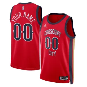 Maillot Homme New Orleans Pelicans Personnalisé Statement Edition 2023-24 Rouge Swingman
