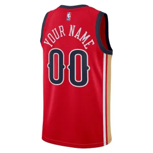 Maillot Homme New Orleans Pelicans Personnalisé Statement Edition 2023-24 Rouge Swingman