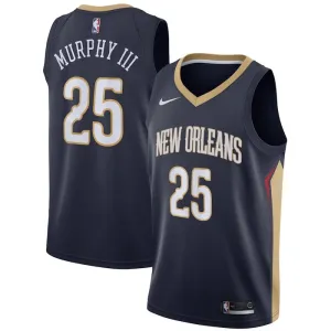 Maillot Homme New Orleans Pelicans Trey Murphy III 25 Icon Edition Navy Swingman