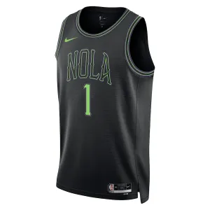 Maillot Homme New Orleans Pelicans Zion Williamson City Edition 2023-24 Bleu Swingman