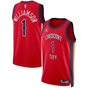 Maillot Homme New Orleans Pelicans Zion Williamson Statement Edition 2023-24 Rouge Swingman