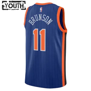 Maillot Enfant New York Knicks Jalen Brunson City Edition 2023-24 Bleu Swingman