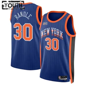 Maillot Enfant New York Knicks Julius Randle City Edition 2023-24 Bleu Swingman