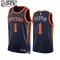 Maillot Enfant New York Knicks Obi Toppin 1 Statement Edition Navy Swingman