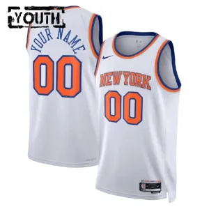 Maillot Enfant New York Knicks Personnalisé Association Edition Blanc Swingman