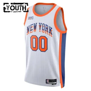 Maillot Enfant New York Knicks Personnalisé City Edition 2024-25 Blanc Swingman