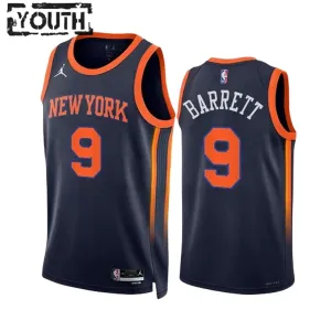 Maillot Enfant New York Knicks RJ Barrett 9 Statement Edition Navy Swingman Maillot Enfant New York Knicks RJ Barrett 9 Statement Edition Navy Swingman