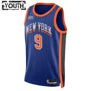 Maillot Enfant New York Knicks RJ Barrett City Edition 2023-24 Bleu Swingman
