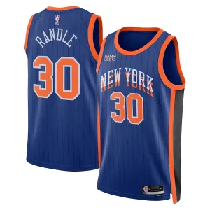 Maillot Homme New York Knicks Julius Randle City Edition 2023-24 Bleu Swingman
