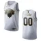 Maillot Homme New York Knicks Personnalisé Golden Edition Blanc Swingman