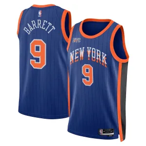 Maillot Homme New York Knicks RJ Barrett City Edition 2023-24 Bleu Swingman