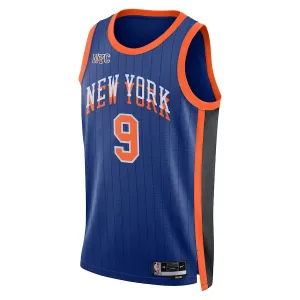 Maillot Homme New York Knicks RJ Barrett City Edition 2023-24 Bleu Swingman