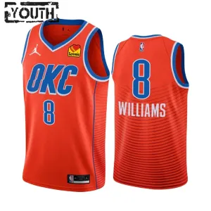 Maillot Enfant Oklahoma City Thunder Jalen Williams 8 Statement Edition 2022-23 Orange Swingman Maillot Enfant Oklahoma City Thunder Jalen Williams 8 Statement Edition 2022-23 Orange Swingman