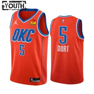 Maillot Enfant Oklahoma City Thunder Luguentz Dort 5 Statement Edition 2022-23 Orange Swingman Maillot Enfant Oklahoma City Thunder Luguentz Dort 5 Statement Edition 2022-23 Orange Swingman