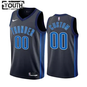 Maillot Enfant Oklahoma City Thunder Personnalisé City Edition 2022-23 Noir Swingman Maillot Enfant Oklahoma City Thunder Personnalisé City Edition 2022-23 Noir Swingman
