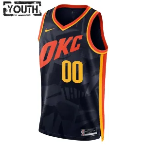 Maillot Enfant Oklahoma City Thunder Personnalisé City Edition 2023-24 Navy Swingman