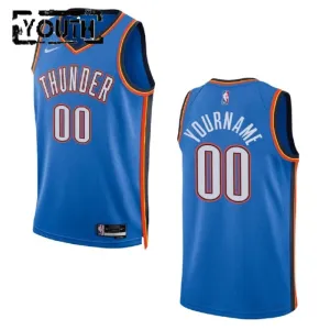 Maillot Enfant Oklahoma City Thunder Personnalisé Icon Edition 2022-23 Bleu Swingman