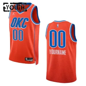 Maillot Enfant Oklahoma City Thunder Personnalisé Statement Edition 2022-23 Orange Swingman Maillot Enfant Oklahoma City Thunder Personnalisé Statement Edition 2022-23 Orange Swingman