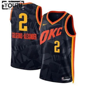 Maillot Enfant Oklahoma City Thunder Shai Gilgeous Alexander City Edition 2023-24 Noir Swingman