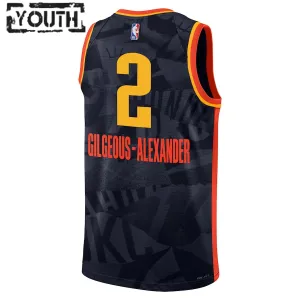 Maillot Enfant Oklahoma City Thunder Shai Gilgeous Alexander City Edition 2023-24 Noir Swingman