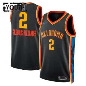 Maillot Enfant Oklahoma City Thunder Shai Gilgeous Alexander City Edition 2024-25 Noir Swingman