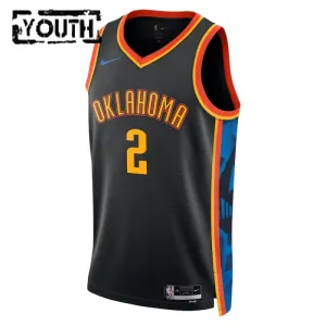 Maillot Enfant Oklahoma City Thunder Shai Gilgeous Alexander City Edition 2024-25 Noir Swingman