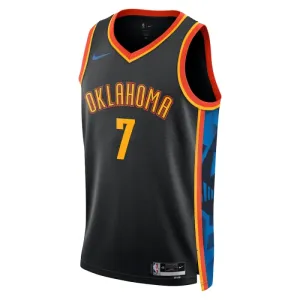 Maillot Homme Oklahoma City Thunder Chet Holmgren City Edition 2024-25 Noir Swingman