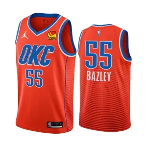 Maillot Homme Oklahoma City Thunder Darius Bazley 55 Statement Edition 2022-23 Orange Swingman Maillot Homme Oklahoma City Thunder Darius Bazley 55 Statement Edition 2022-23 Orange Swingman